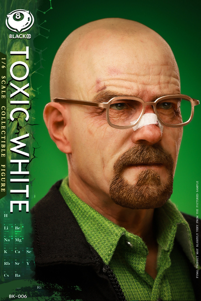 Уолтер Уайт, Хайзенберг (Во все тяжкие, Breaking Bad) - Коллекционная фигурка 1/6 Toxic White (BK-006) - Black 8 Toys