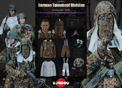 Немецкий разведчик в Венгрии, 1945 г - КОЛЛЕКЦИОННАЯ ФИГУРКА 1/6 WW2 German Totenkopf Division Hungary 1945 (UD9011) - UJINDOU