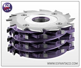 Шейперные ножевые барабаны с установленной дисковой пилой в торце головки G3Fantacci 0125