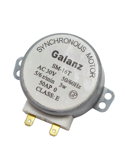 Двигатель вращения поддона AC 30V, 3W для СВЧ