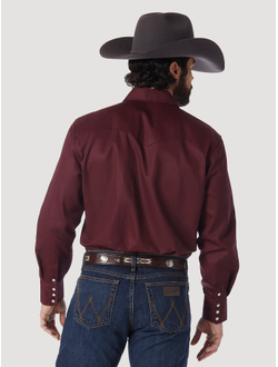 Рубашка Wrangler® Cowboy Cut® Work Shirt Firm Finish