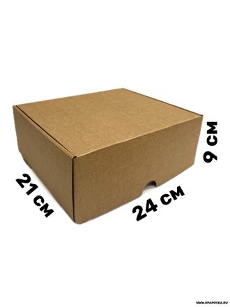 Коробка картонная 24 x 21 x 9 см