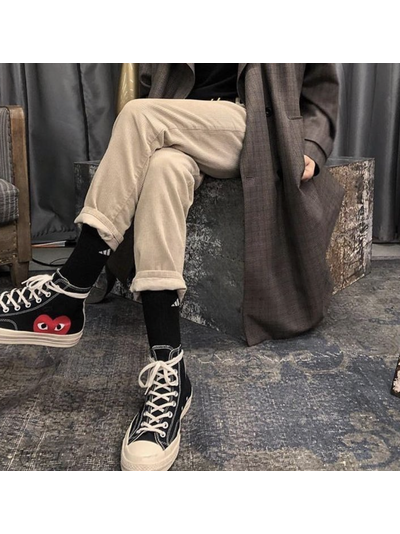 Converse Comme Des Garcons с сердечком черные высокие