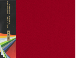 Фетр 1 мм Гамма мягкий   26х33 см  цвет RN18 темно красный