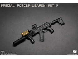 Автомат АКС-74У с комплектом аксессуаров и снаряжения (Special Forces Weapon Set) - 1/6 (06045C) - Easy&Simple