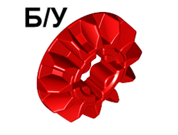 ! Б/У - Technic, Gear 12 Tooth Bevel, Red (6589 / 4142298 / 6157503) - Б/У