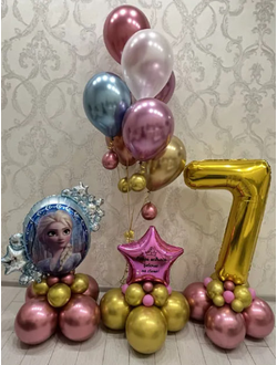 Набор шаров на 7 лет Холодное сердце