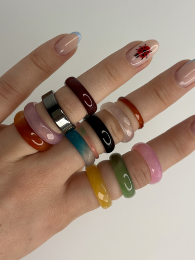 Кольца из натуральных камней