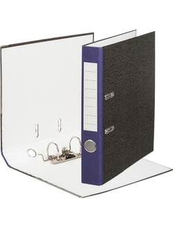 Папка-регистратор Attache Economy 50 мм, мрамор, с синим корешком, металлический уголок