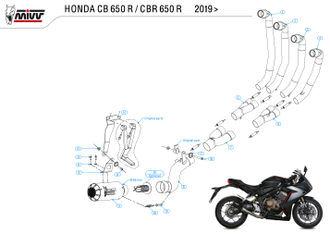Выхлопная система Mivv MK3 карбоновый H.072.SM3C