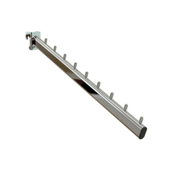 (U4519) Кронштейн наклонный на овальную трубу, с усиленным захватом, 9 штырьков, 400 мм.