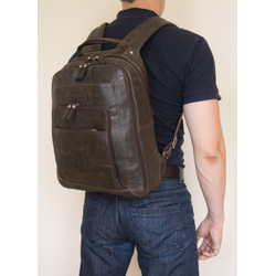 Кожаный рюкзак Monfestino brown (арт. 3034-04)