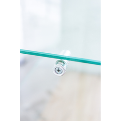 (TSV 5) Витрина пристенная стеклянная, со шкафчиком