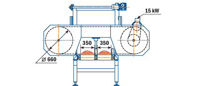 Пилорама ленточная «Авангард-ЛП-80-Д-2К»