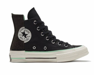 Кеды Converse Chuck Taylor 70 Leather кожаные высокие черные