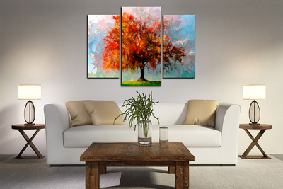 Модульная картина "Дерево многогранности"