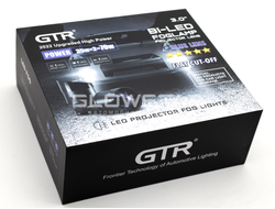 Светодиодные BiLed ПТФ 3.0 дюйма GTR Blue Lens, герметичные (комплект, 2шт)