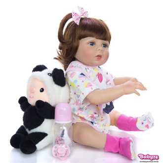 Кукла реборн — девочка  "Вилена" 57 см