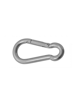 Карабин с подпружиненной защёлкой CIM 2601-0109 90мм Ø9мм 127кг из нержавеющей стали AISI316