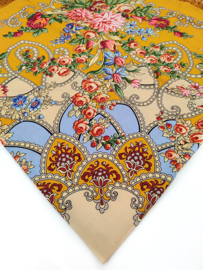 Павловопосадский платок Цыганка Аза 362-2