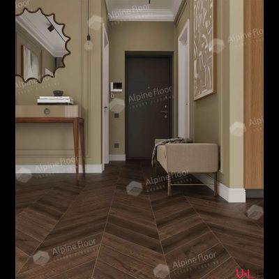 SРС ламинат Alpine Floor Сhеvrоn Дуб Мокка ЕСО 18-12 МС 43 класс толщина 5.0 мм с фаской замковый 1.6764 м2