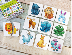 Картинки-половинки ЛАЙТ "Зверушки"