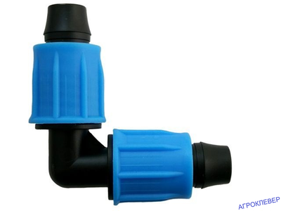 Уголок компрессионный для трубки 16мм (стенка 0,8-1,1мм)