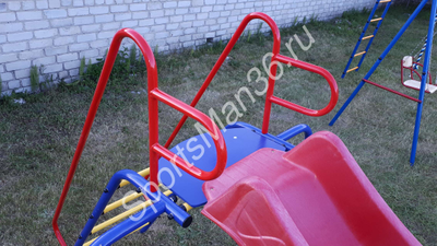 Подставка для детской горки + скат s-line 3м - вид сверху