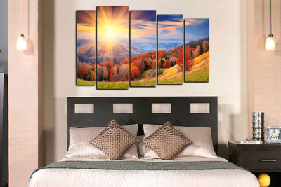 Модульная картина "Просторы лесов"