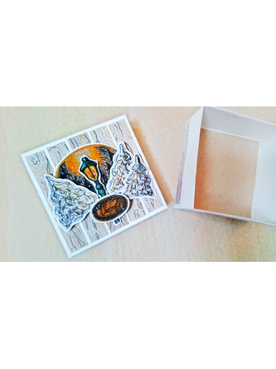 Подарочная коробочка под колье в стиле украшения