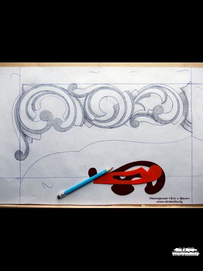 Резные узоры в рисунках