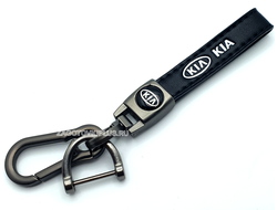 Премиум кожаный брелок с логотипом KIA
