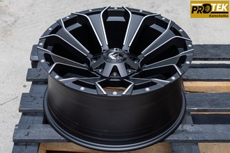 Комплект дисков R20 9,0J ET+0 6*139,7 FBX 146-20 Черный с фрезеровкой (R691)
