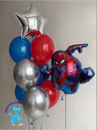 Набор шаров с Человеком-пауком №15