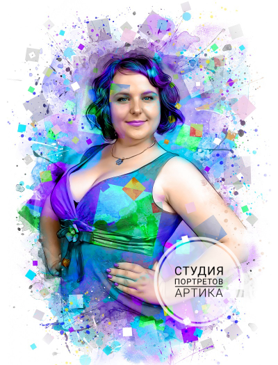 Портрет в Стиле НЕО 1 человек