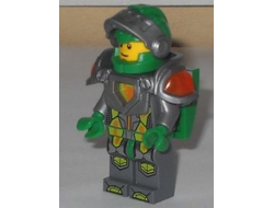 Aaron Fox - Flat Silver Visor and Armor, Clip, Curved Slope, and Bar with Tow Ball on Back, n/a (nex004)