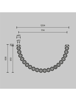 Потолочный светильник Amulet, MOD555CL-L28G3K