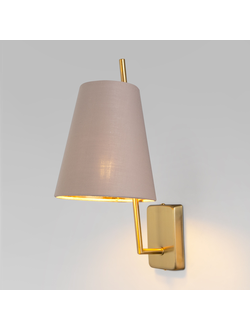Настенный светильник с тканевым абажуром 60173/1 латунь