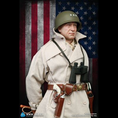 Генерал армии США Джордж Смит Паттон-младший - КОЛЛЕКЦИОННАЯ ФИГУРКА 1/6 WWII General Of The United States Army George Smith Patton Jr. (A80164) - DID