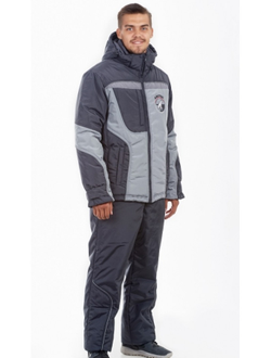Зимний мужской утепленный костюм М-12 (серый) размеры 46,48,50,52,54,56
