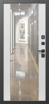 Зеркало белый софт панель