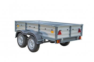 Прицеп двухосный РУСИЧ 253Д / 2440 х 1220 мм / 750 кг / окрашенный