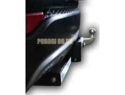 Фаркоп с нержавеющей пластиной Лидер-Плюс для Hyundai Santa Fe/Kia Sorento 2012-2019