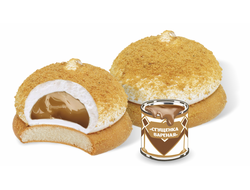 Пирожные «Воздушные истории» с начинкой «Сгущенка вареная»