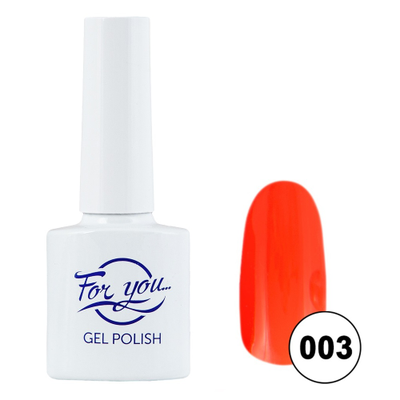 Гель-лак FOR YOU № 003 красный мандарин
