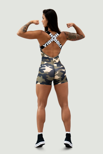 Комбинезон ONE-PIECE WORKOUT BODYSUIT 5″ GYM RAT CAMO 512