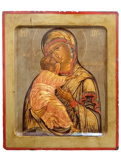 Владимирская Богородица. Рукописная икона.
