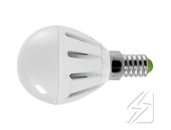 Лампа со светодиодами шарик G45  220V   5W  цоколь E14 2700к