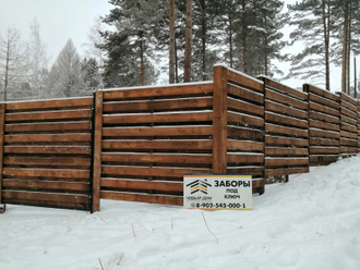 Деревянный забор 1,8 м
