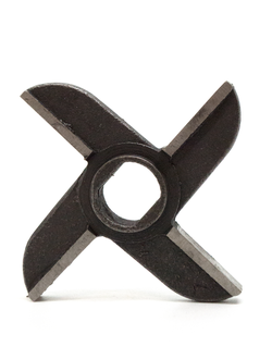 Нож двухсторонний крестовой с буртом для мясорубки МИМ 600М